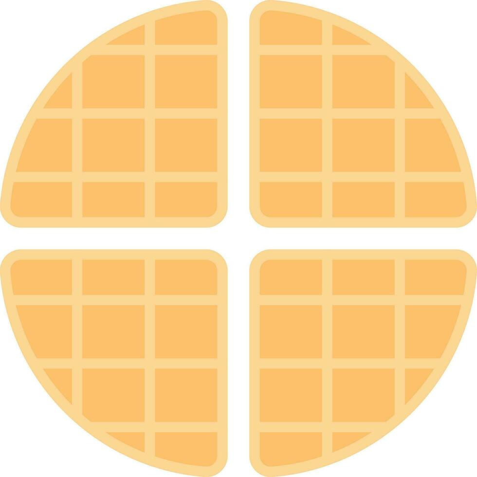 Waffle Vector Icon