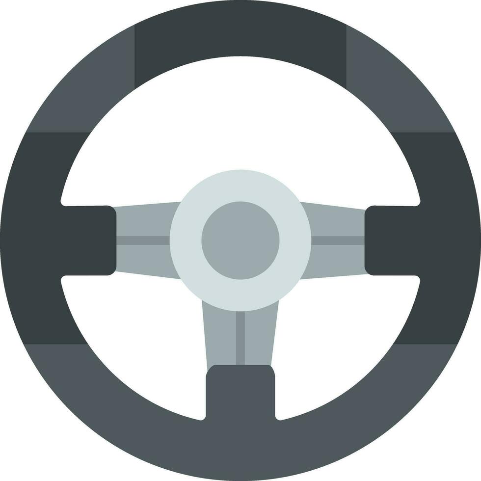 icono de vector de volante