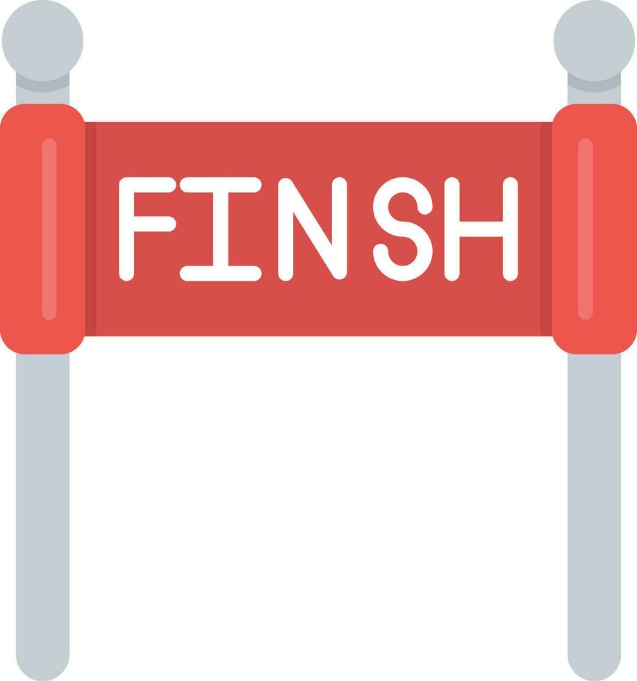 Finish Line Vector Icon