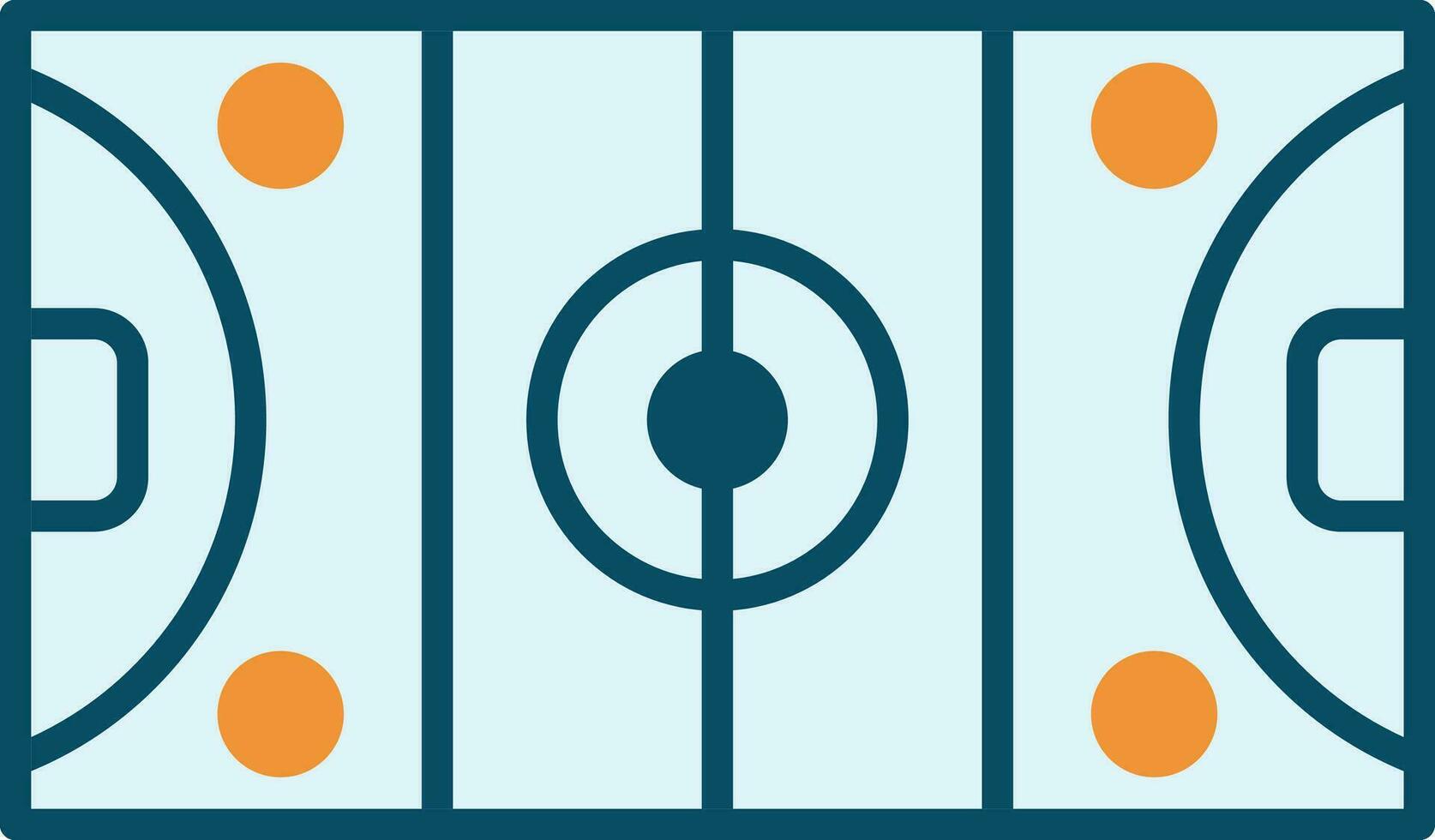 hockey campo vector icono