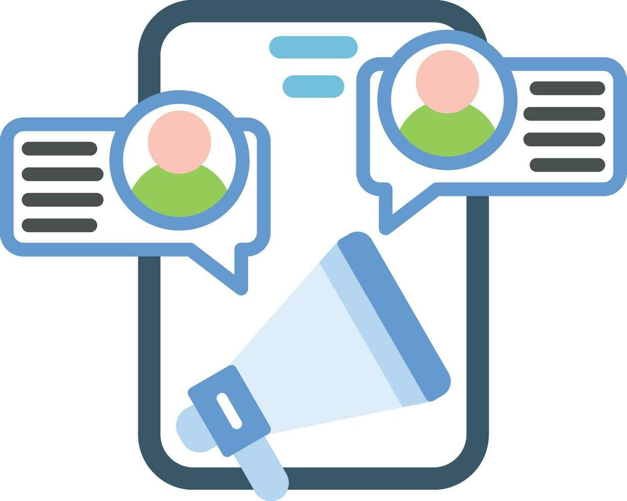 Sms Marketing Vector Icon