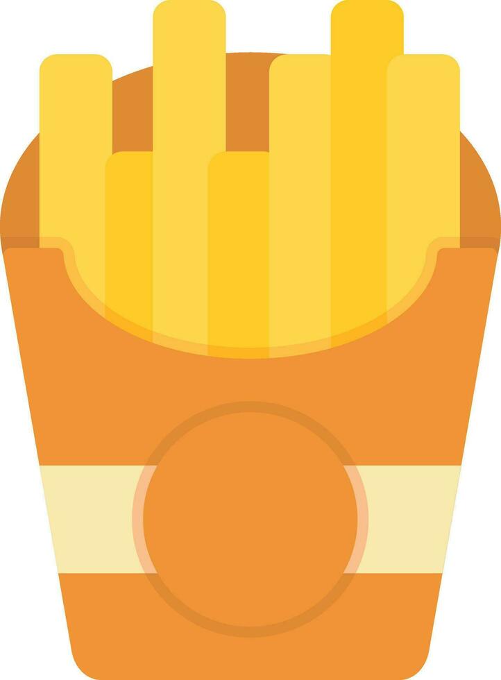 icono de vector de papas fritas