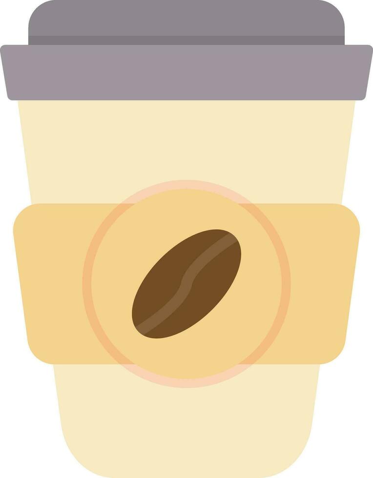 café para llevar vector icono