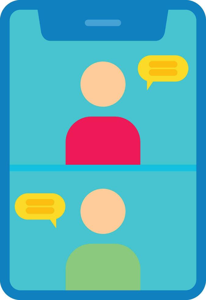 Smartphone Meeting Vector Icon