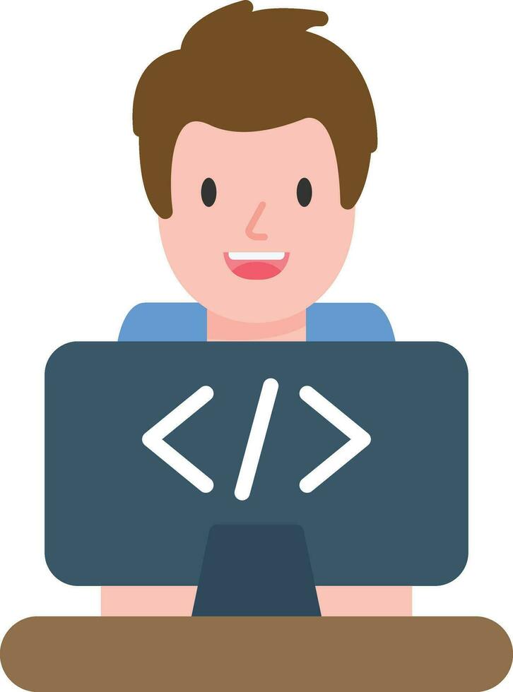 icono de vector de programador