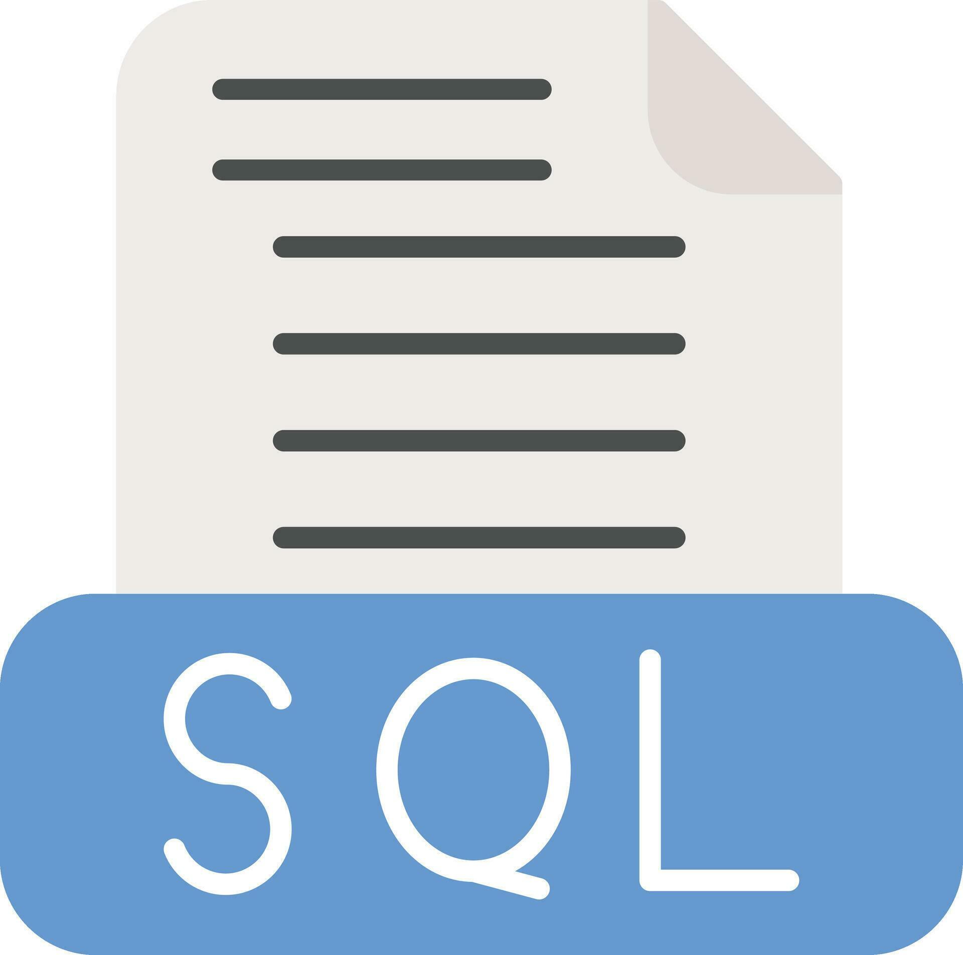Sql File Vector Icon 30378023 Vector Art at Vecteezy