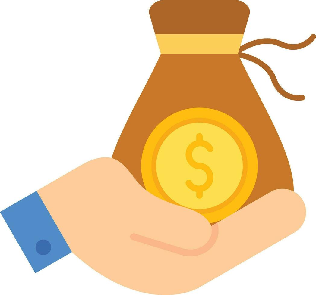 Cash Donation Vector Icon