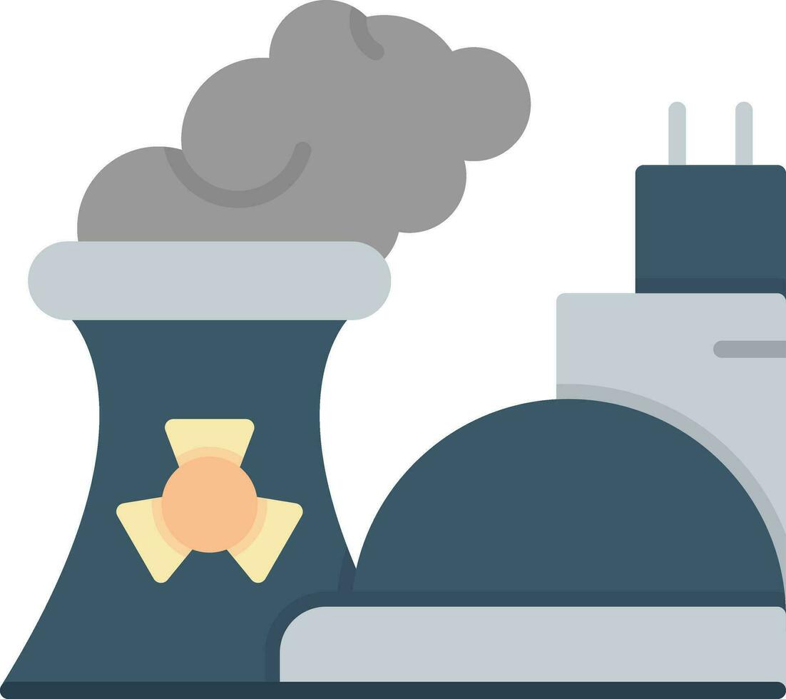 Nuclear Pollution Vector Icon