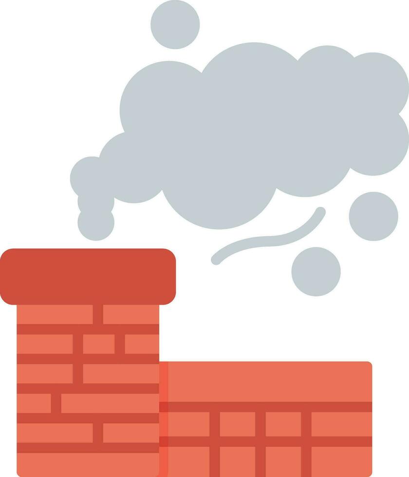 Chimney Pollution Vector Icon