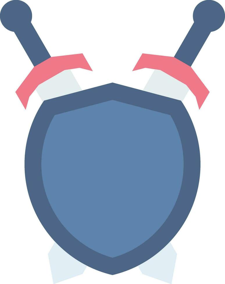 icono de vector de escudo de acero