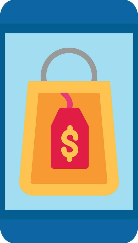 Mobile Shopping Vector Icon