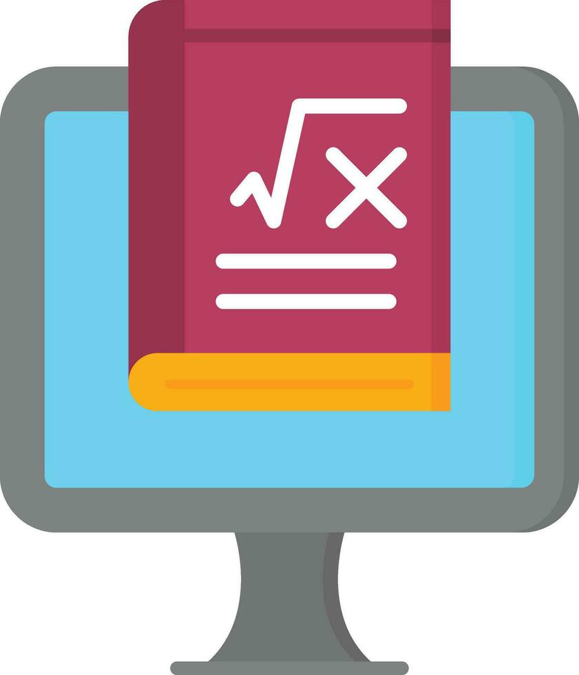 Online Maths Vector Icon