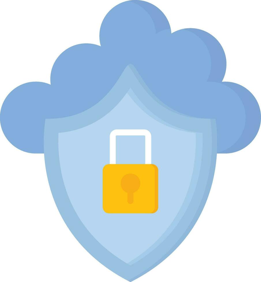 Cloud Security Vector Icon