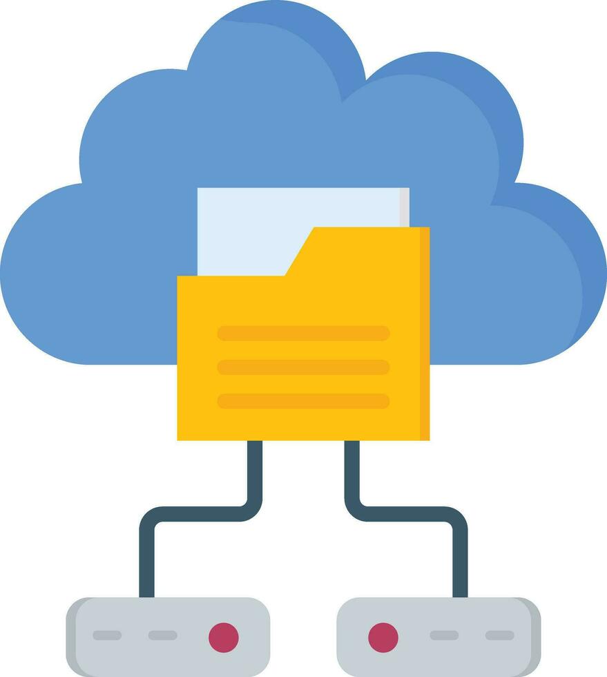 Cloud Backup Vector Icon