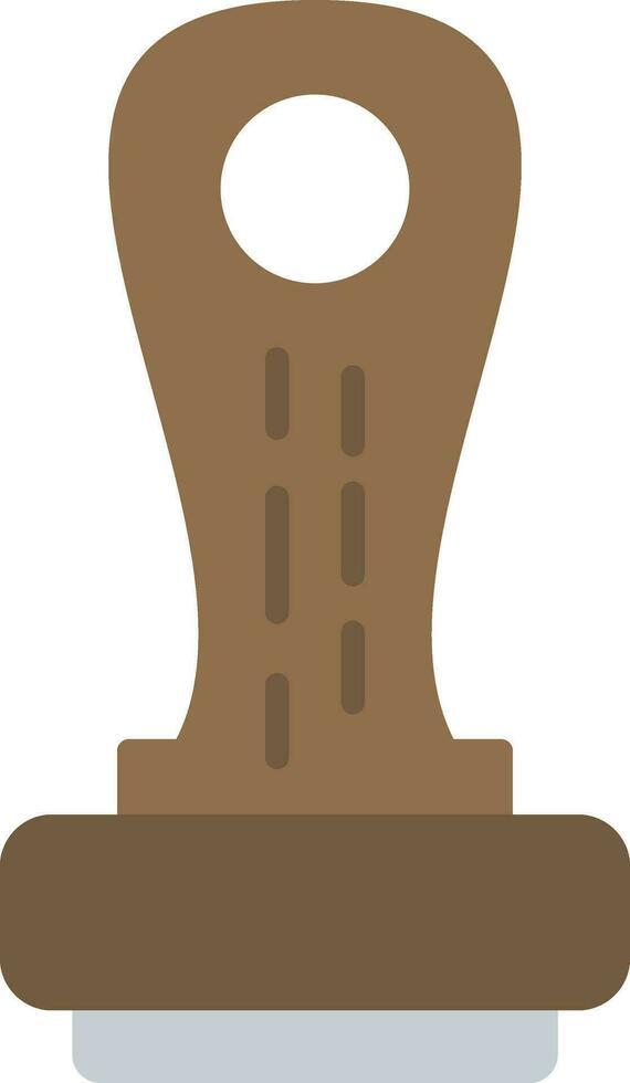 Wooden Stamp Vector Icon
