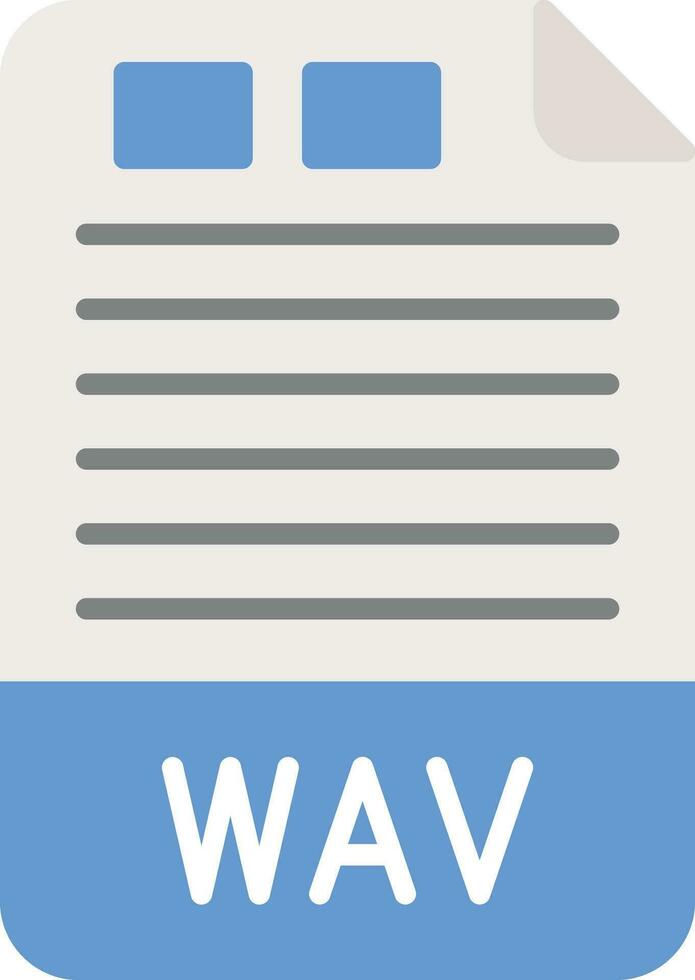 WAV Vector Icon