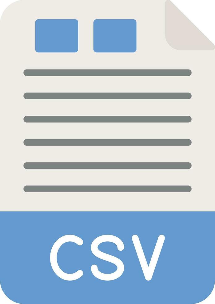 CSV Vector Icon