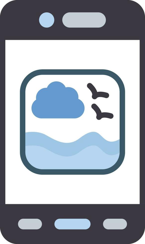 Mobile Image Vector Icon
