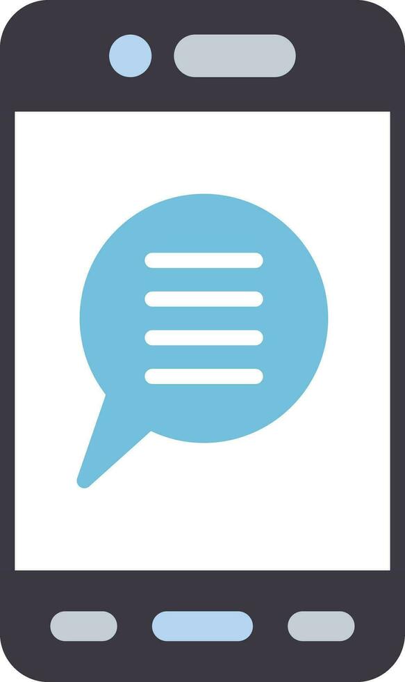 Mobile Chat Vector Icon