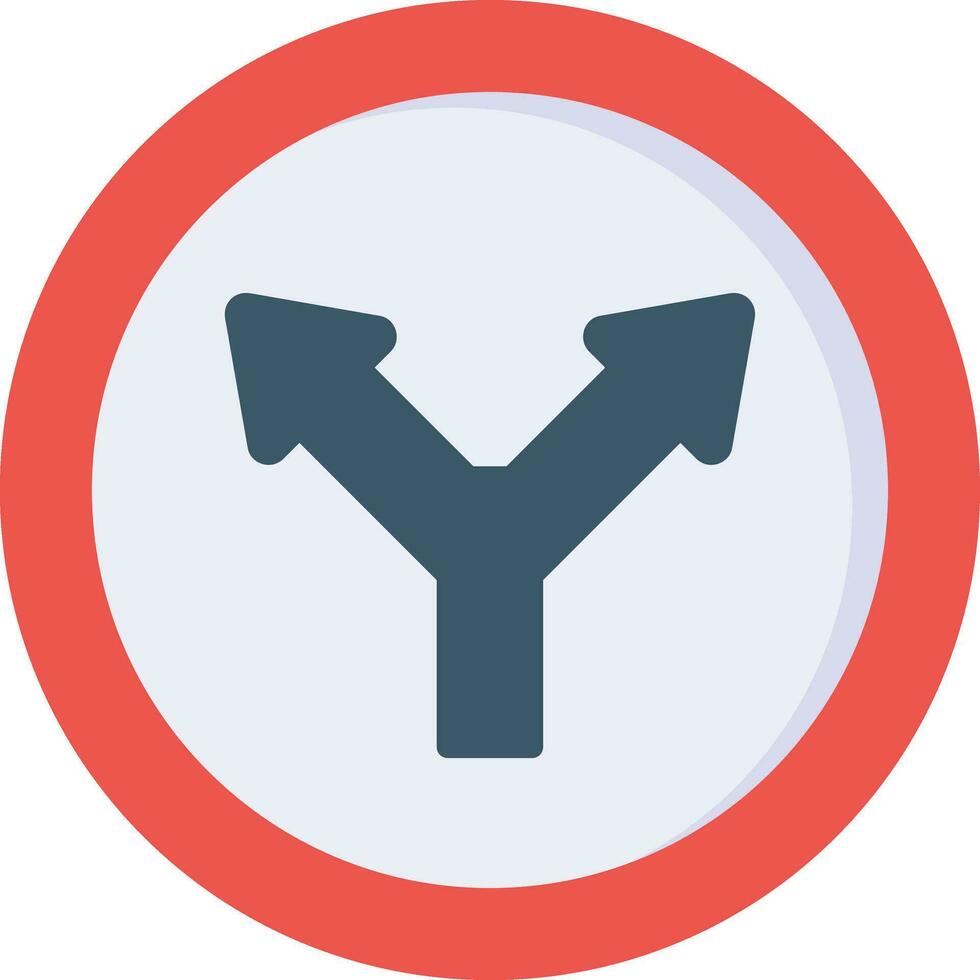 Y Intersection Vector Icon