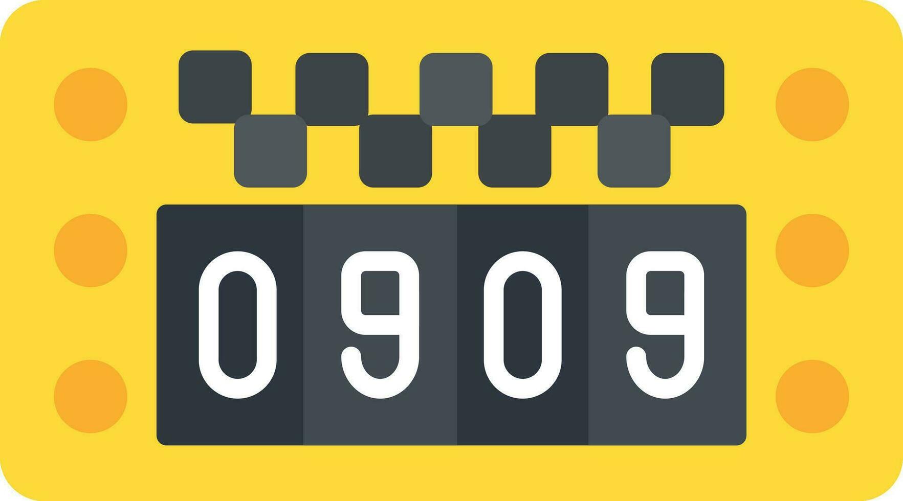 Taxi Meter Vector Icon