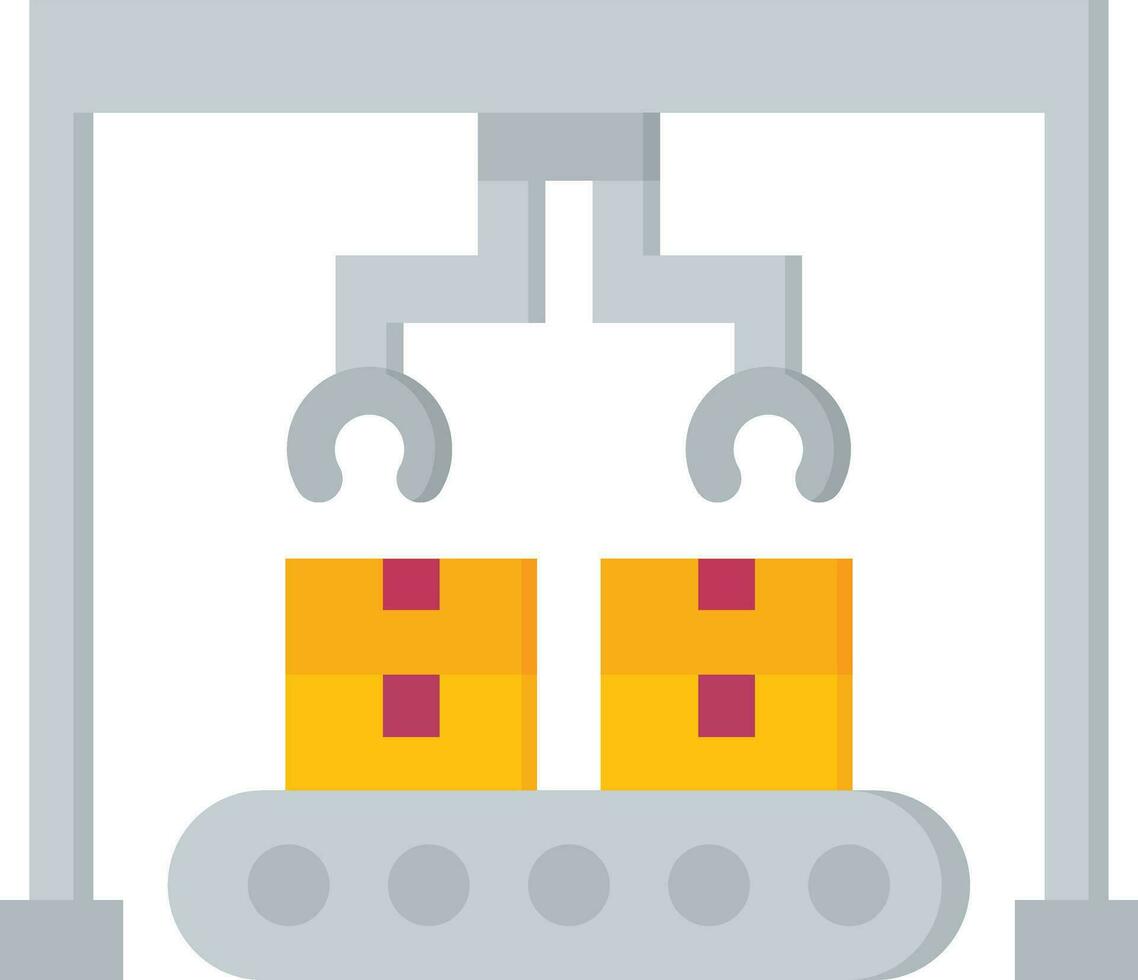Conveyor Robot Vector Icon