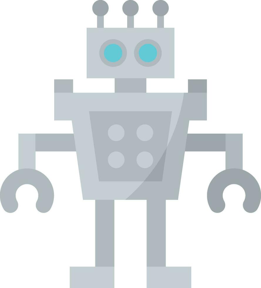 humanoide robot vector icono