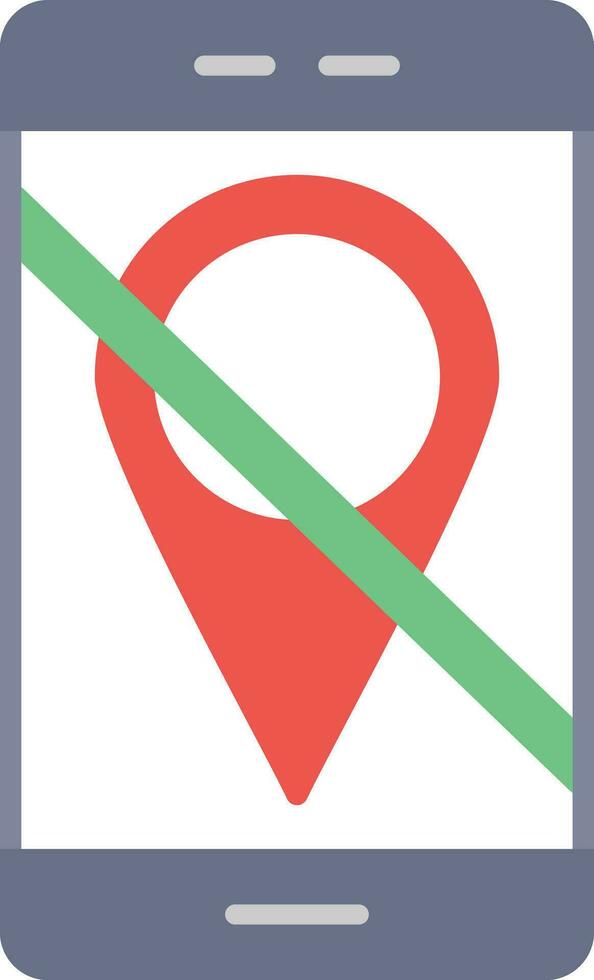 Location Disable Vector Icon