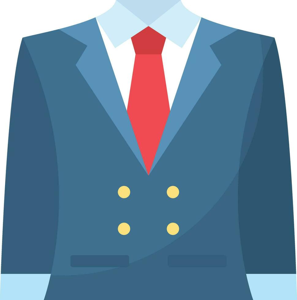 icono de vector de traje