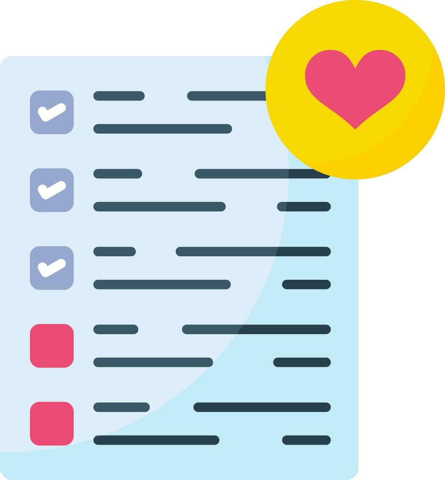 Wishlist Vector Icon