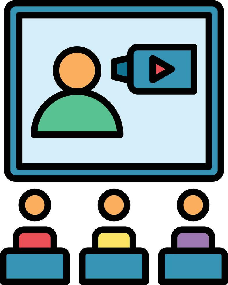 Video Conference Vector Icon