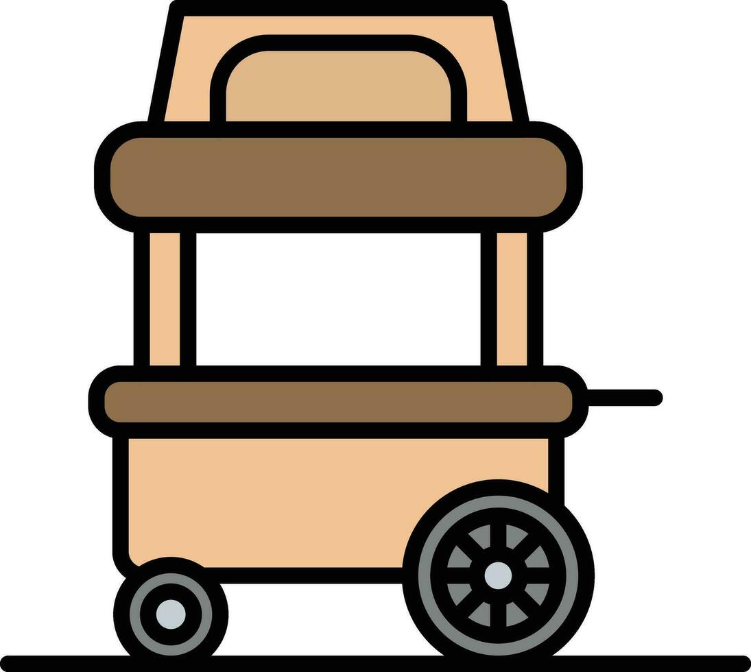 Food Cart Vector Icon