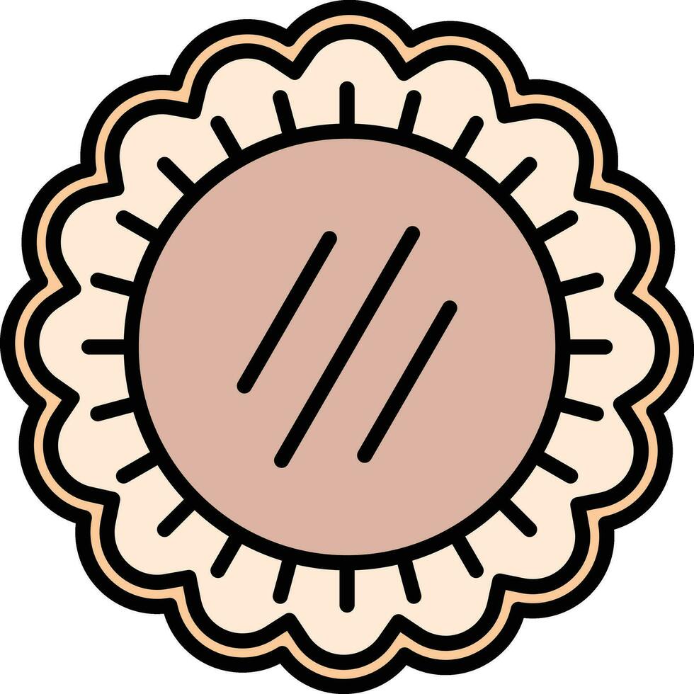 Meat Pie Vector Icon