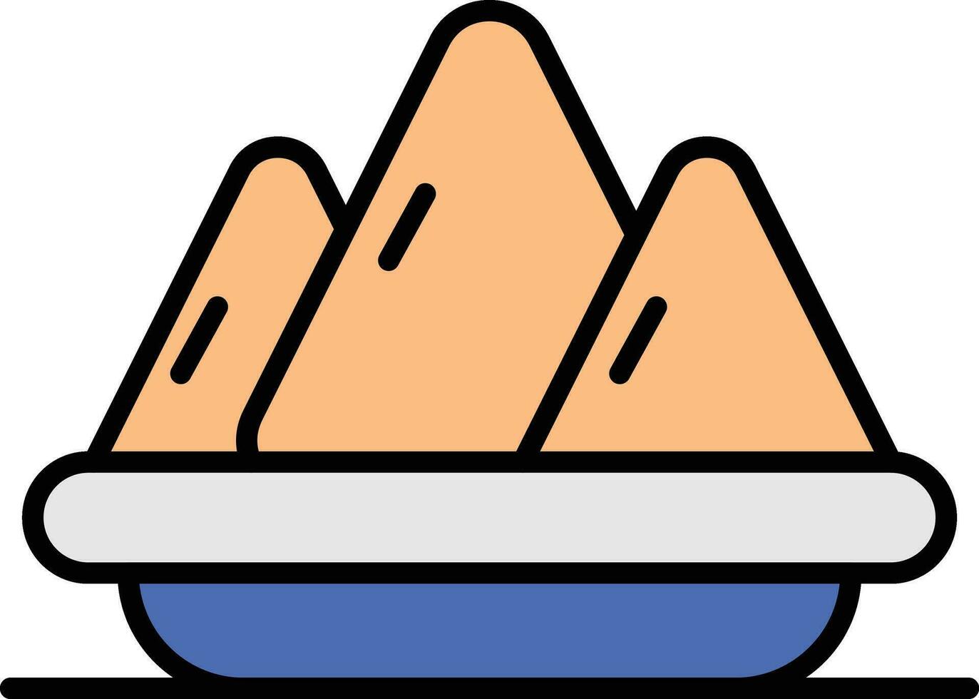 icono de vector de samosa