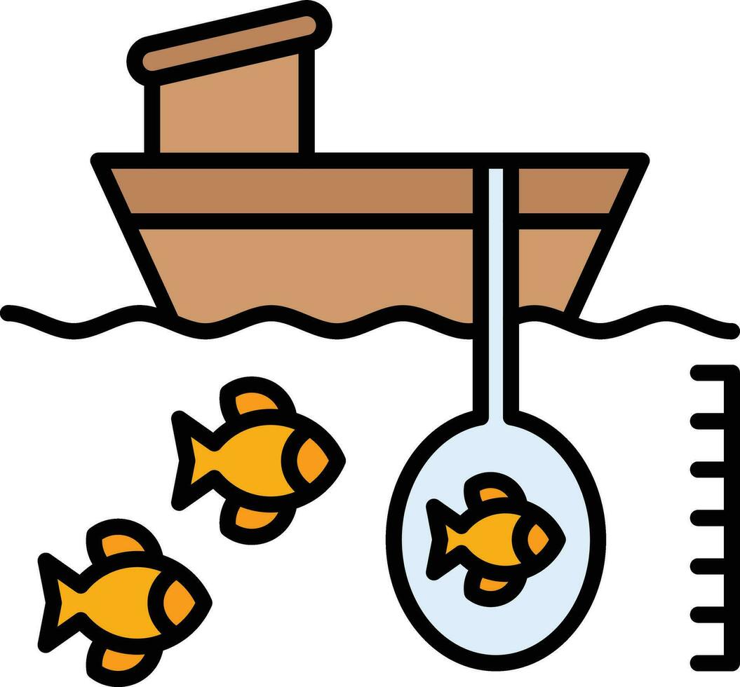 Deep Sea Fishing Vector Icon