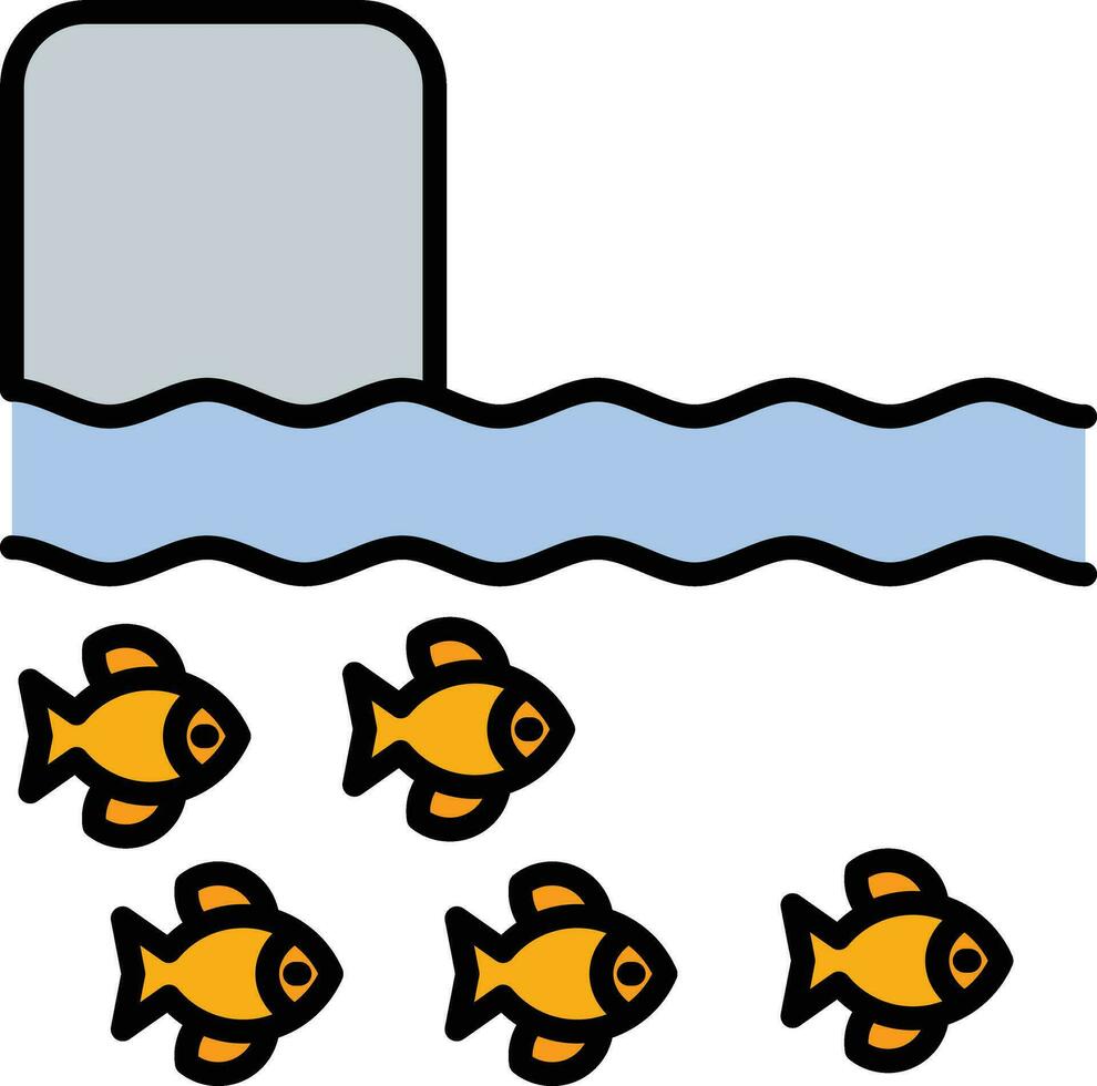 River Fishing Vector Icon