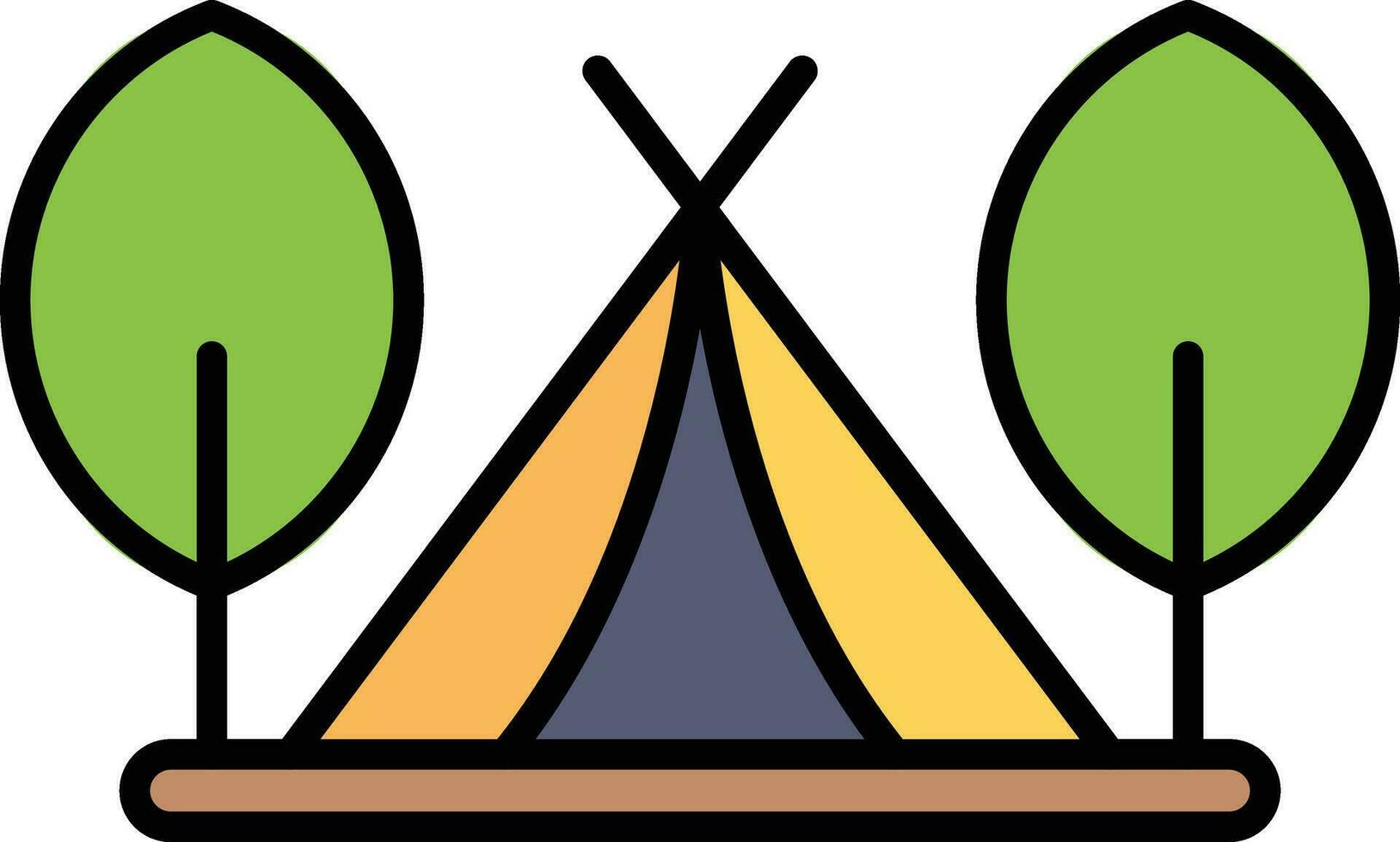 Tent Vector Icon