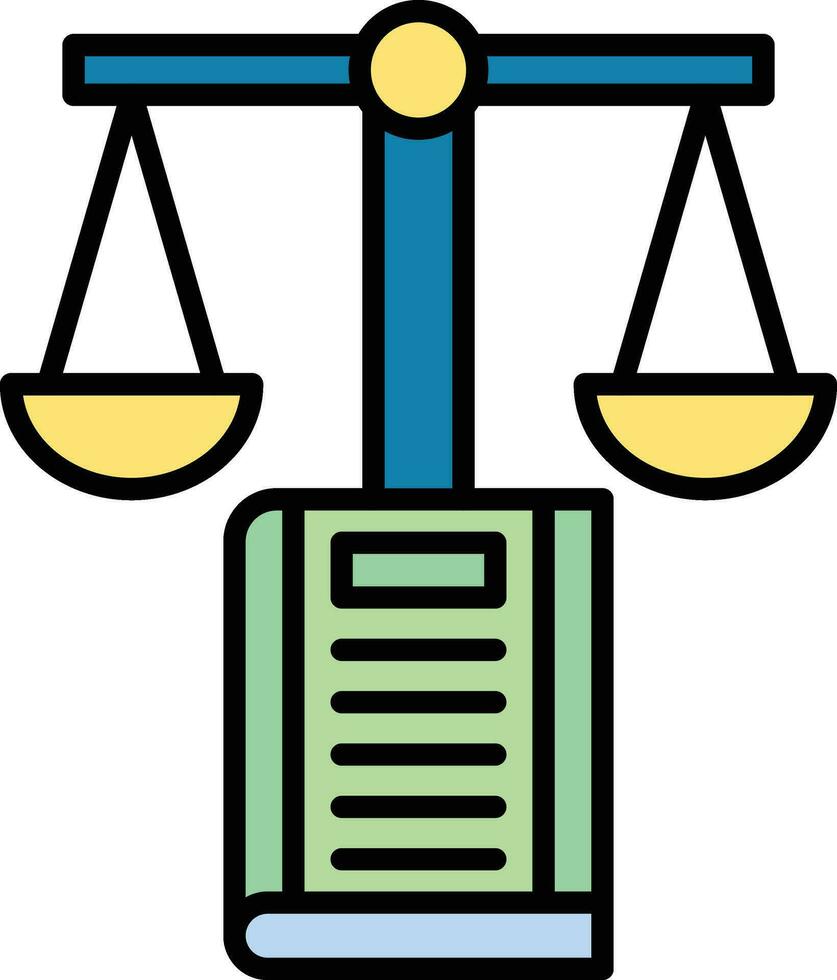 común ley vector icono