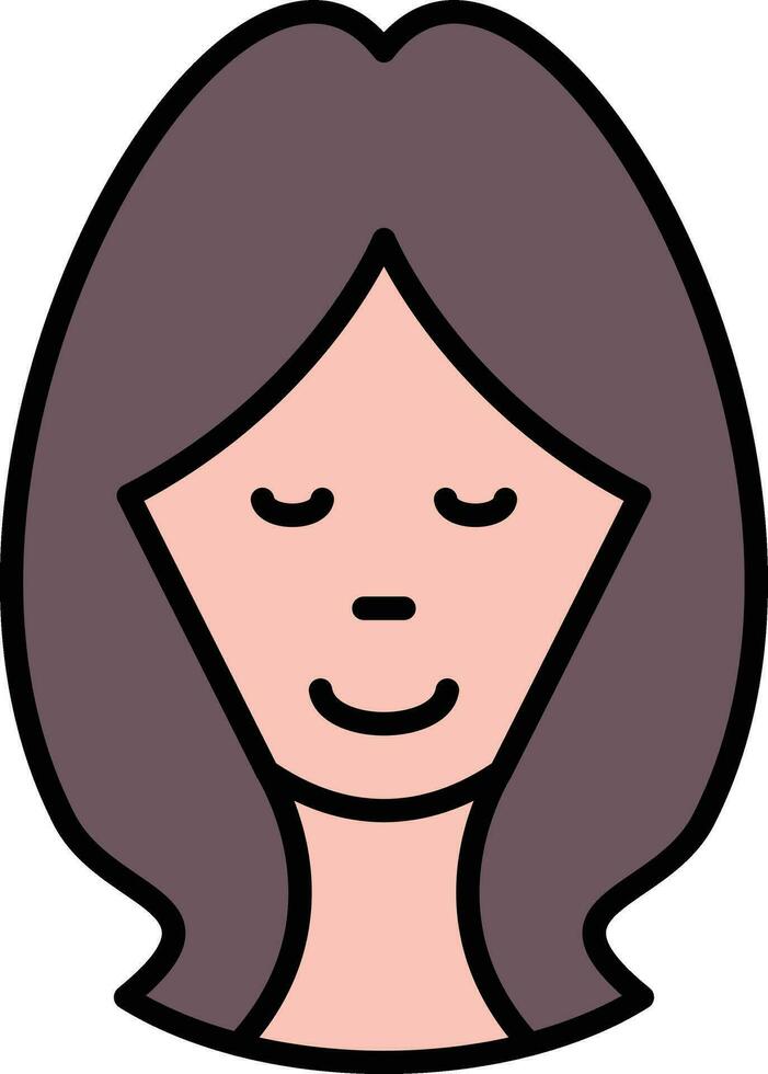 Female Face Vector Icon
