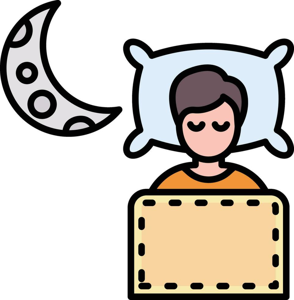 icono de vector de dormir