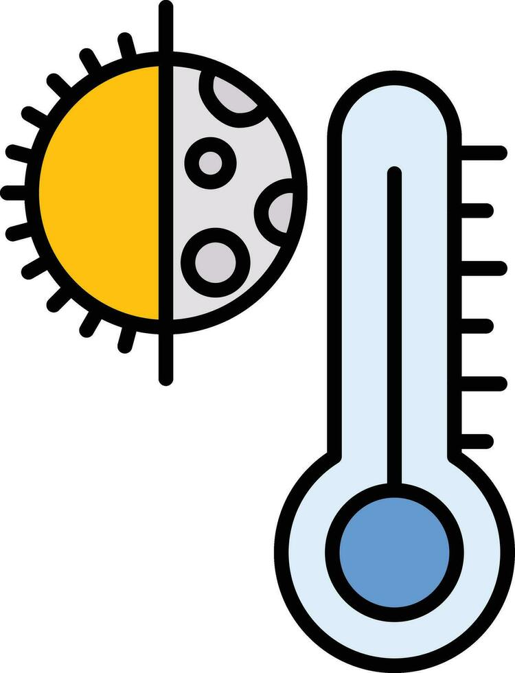 icono de vector de termostato