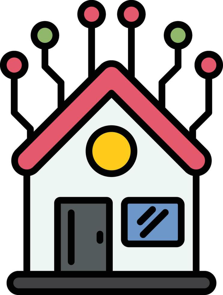 Home Network Vector Icon