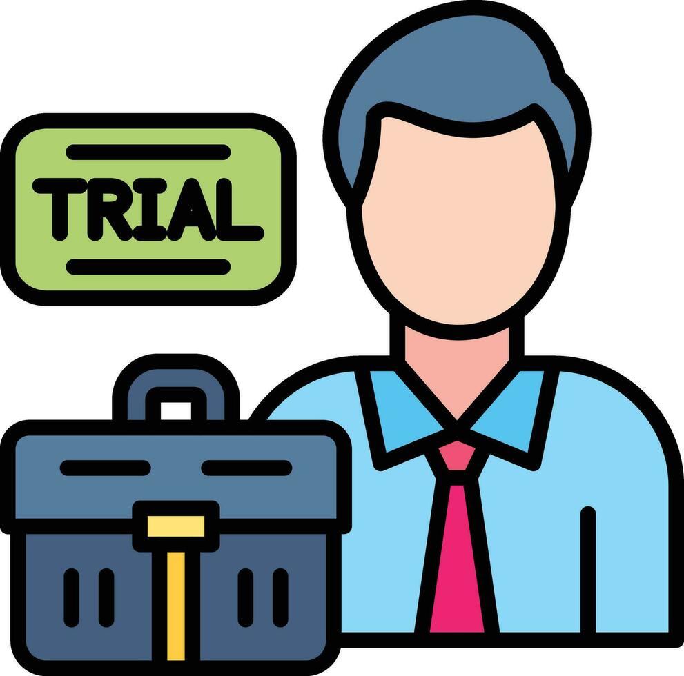 Job Trial Vector Icon