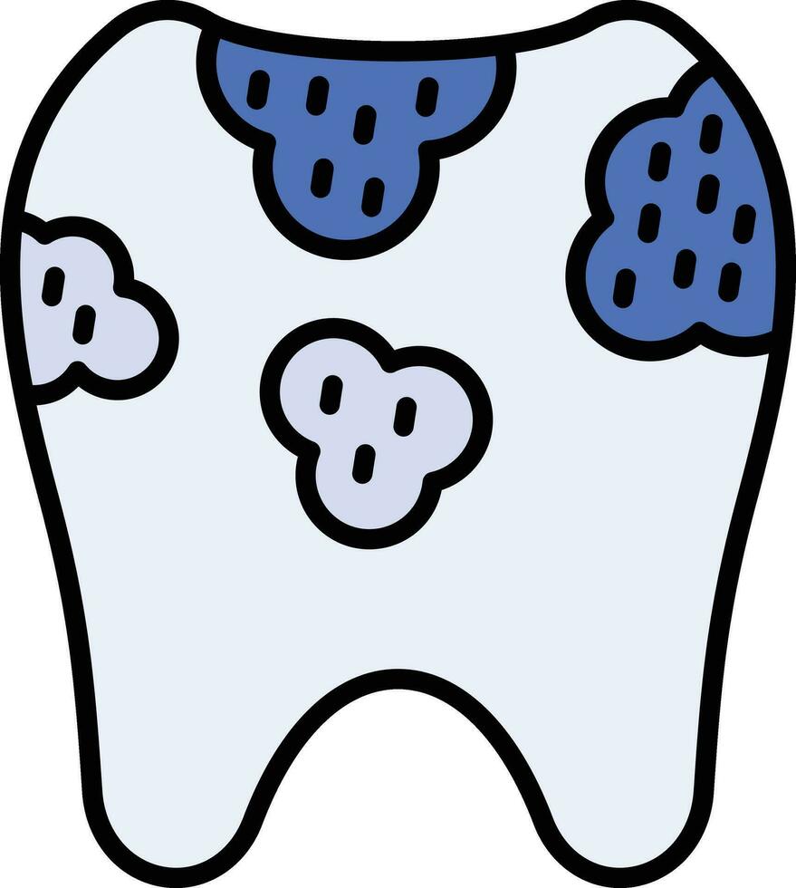 Tooth Decayed Vector Icon