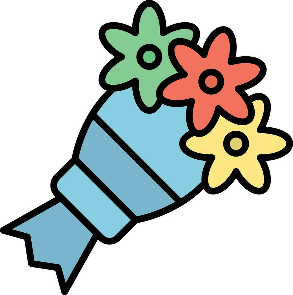 Flower Bouquet Vector Icon