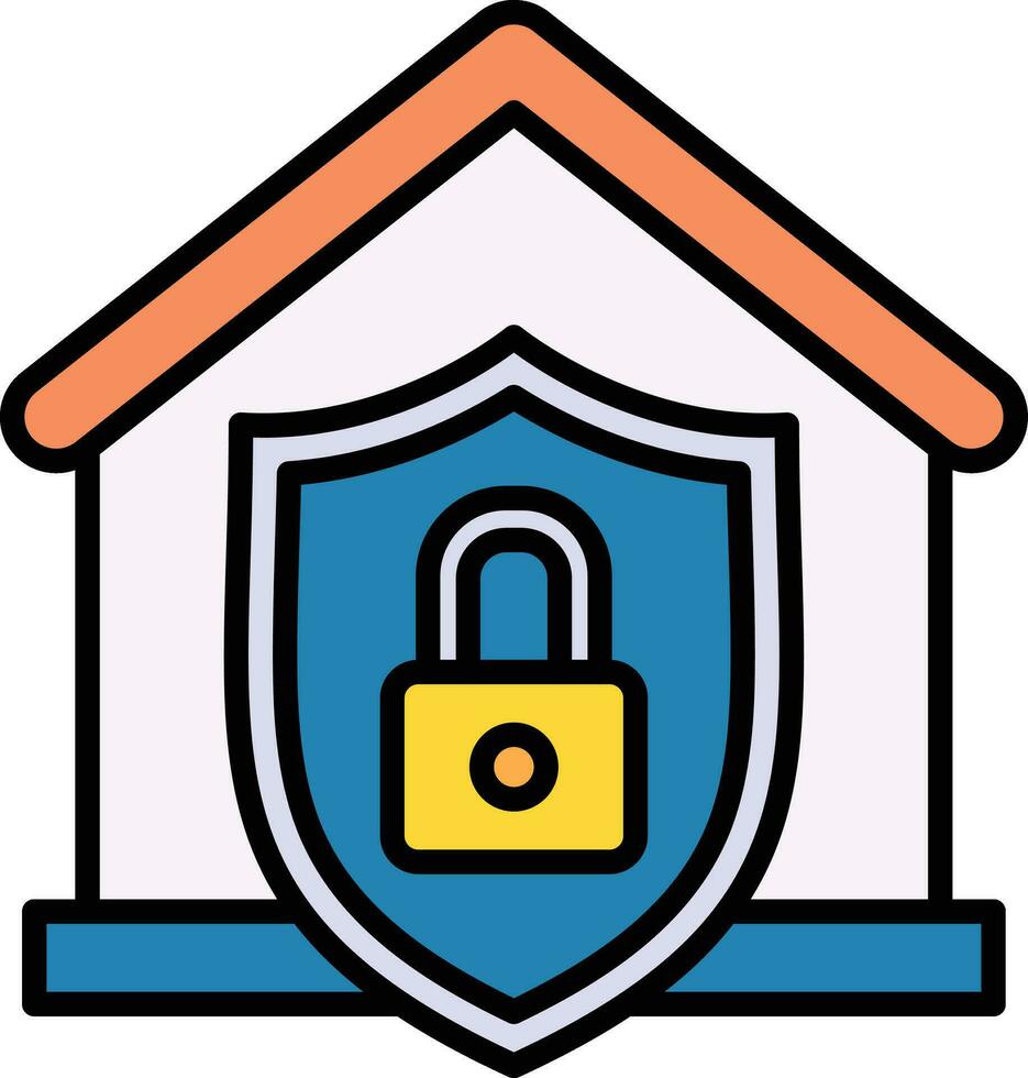Home Security Vector Icon