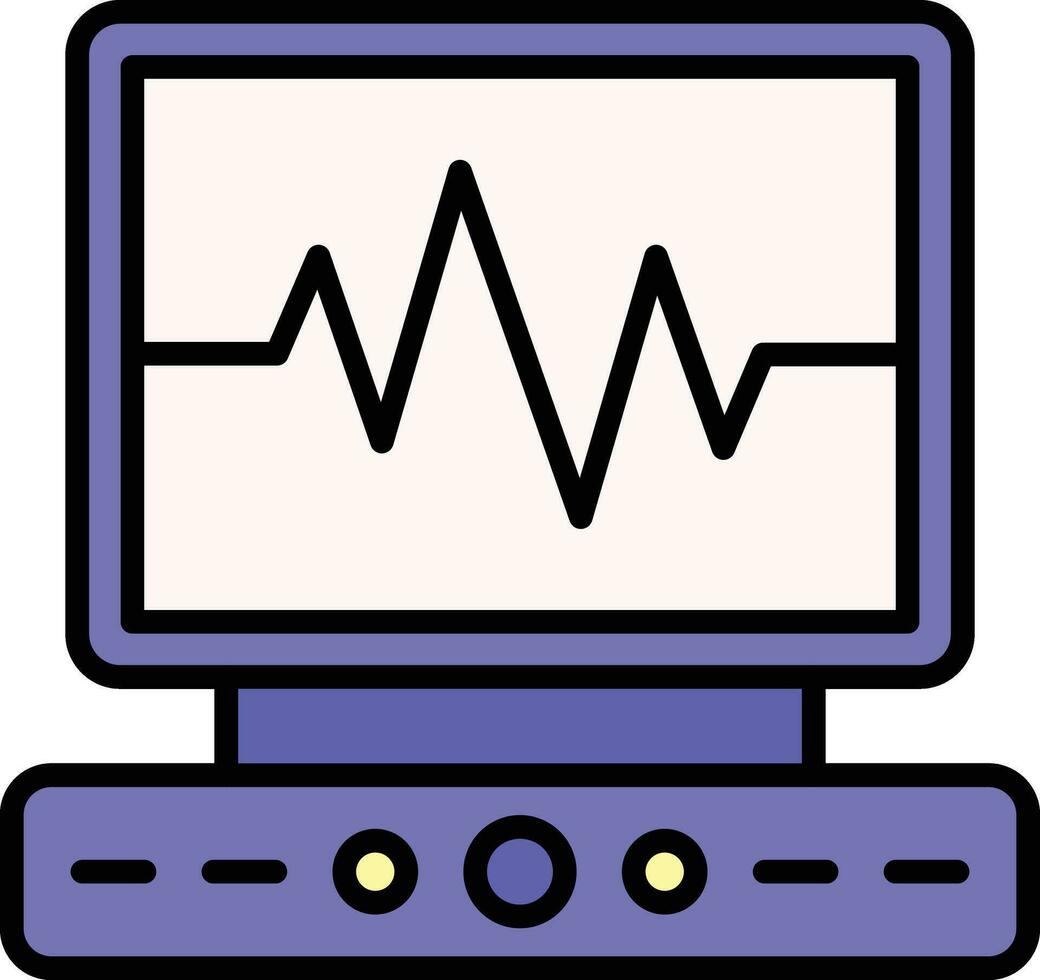 Electrocardiogram Vector Icon