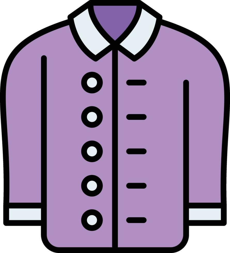 icono de vector de chaqueta