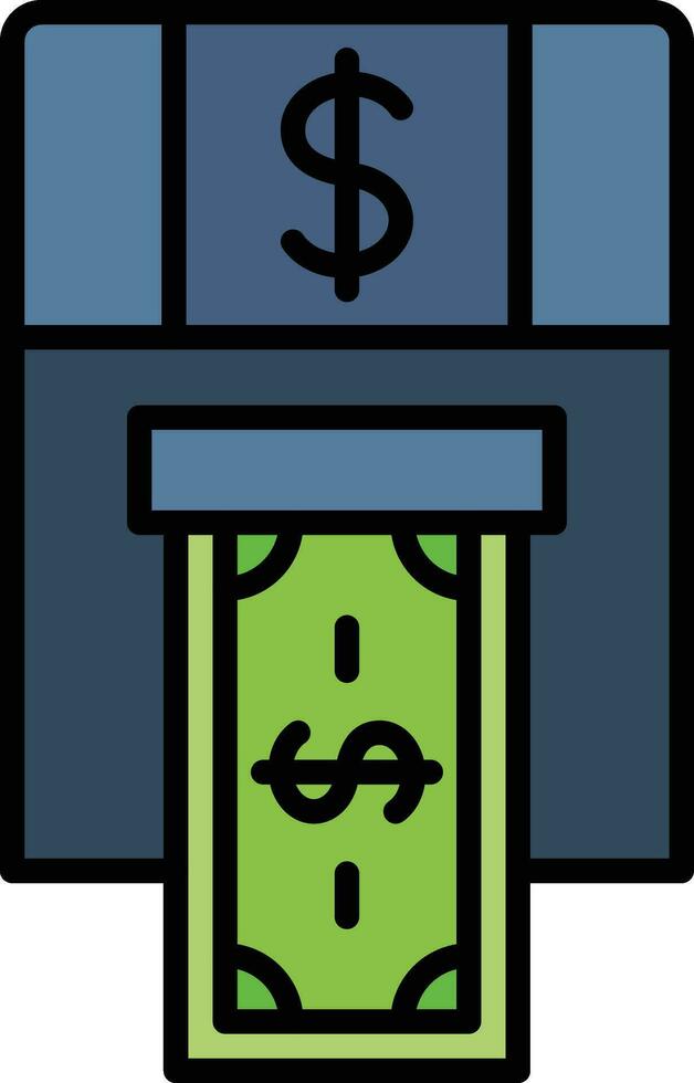 Cash Withdrawal Vector Icon