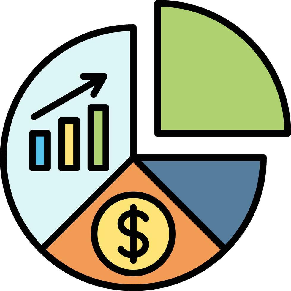 Pie Chart Vector Icon